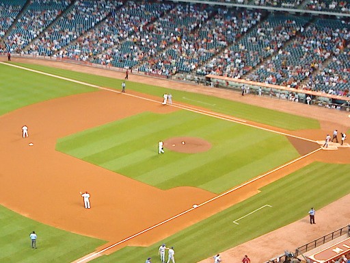 Match de baseball au Minute Maid Park de Houston